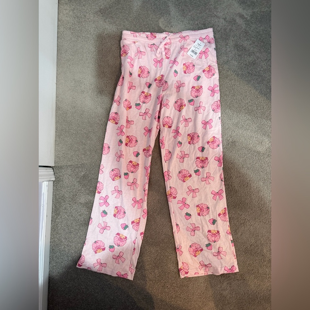 Pink Pajama Bottoms Strawberry Shortcake
